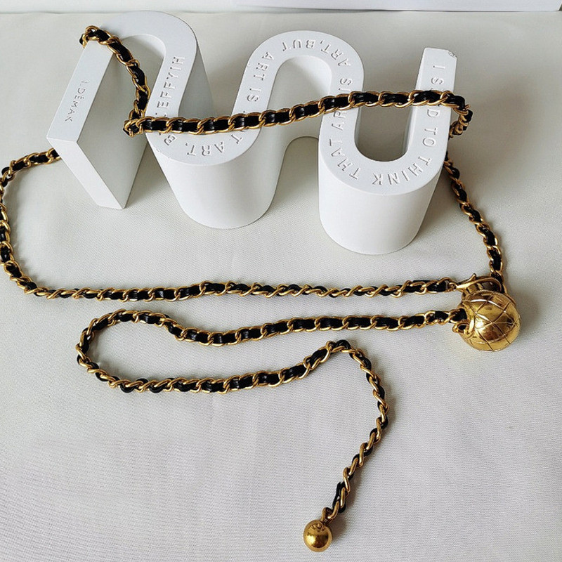 Divat arany lánc öv női hosszú vékony punk fém övek női kiváló minőségű ruha derékpánttal állítható kabát fűző Riem