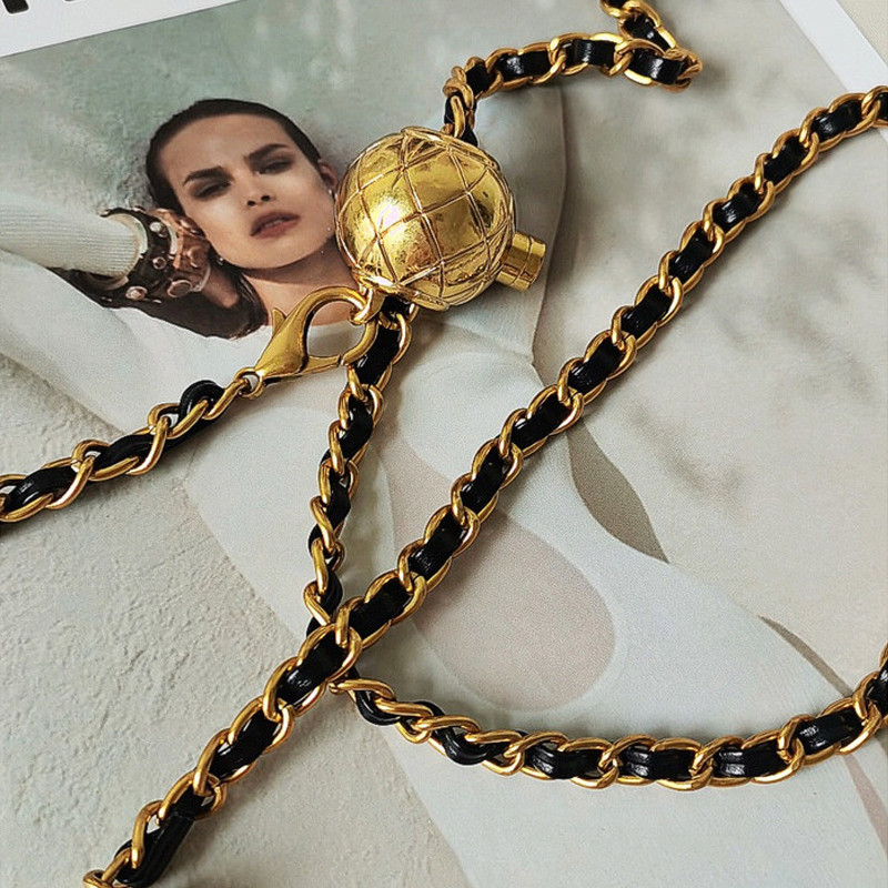 Divat arany lánc öv női hosszú vékony punk fém övek női kiváló minőségű ruha derékpánttal állítható kabát fűző Riem