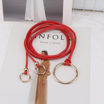 Tanak struk Kožni remen Ženski čisti pojasevi za struk Ženska haljina Wild Small Remen za remen mujer cinto feminino cinturones Hot Sale