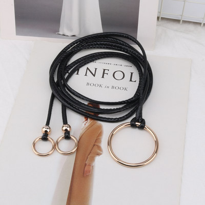 Tanak struk Kožni remen Ženski čisti pojasevi za struk Ženska haljina Wild Small Remen za remen mujer cinto feminino cinturones Hot Sale