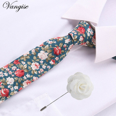 Vangise 6,5 cm-es pamut férfi kockás nyakkendő Piros Paisley nyakkendő és bross szett Klasszikus barna/fekete/kék nyakkendő esküvőre