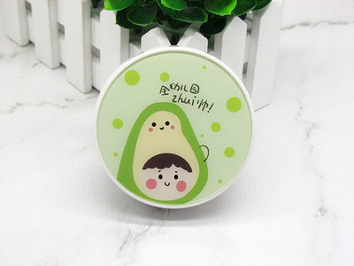 Aranyos hordozható mini kontaktlencse tok utazó hölgy tartó tároló szemkörnyékápoló tartályhoz tükörlencsékkel, avokádó dobozzal