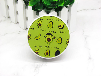 Aranyos hordozható mini kontaktlencse tok utazó hölgy tartó tároló szemkörnyékápoló tartályhoz tükörlencsékkel, avokádó dobozzal