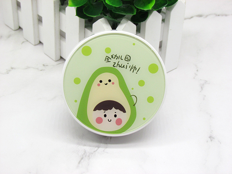 Aranyos hordozható mini kontaktlencse tok utazó hölgy tartó tároló szemkörnyékápoló tartályhoz tükörlencsékkel, avokádó dobozzal