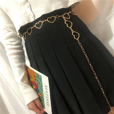 Punk hip-hop stil Sveobuhvatni lanac oko struka Suncokret Vintage metalni/pleteni ženski remen za haljinu Vintage remen visokog struka za žene