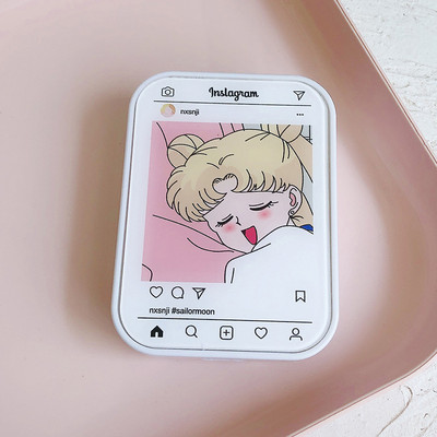 Kutija za kontaktne leće japanske ružičaste serije s zrcalom Spremnik za leće u boji s crtanim filmovima Prijenosni set za putovanja Poklon za pohranu leća