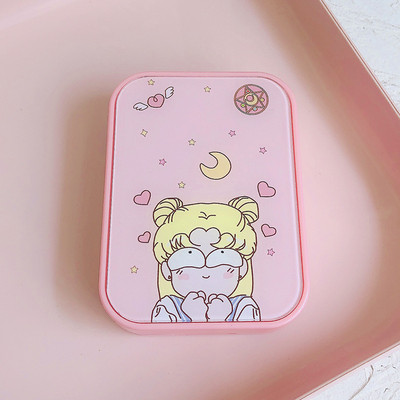 Kutija za kontaktne leće japanske ružičaste serije s zrcalom Spremnik za leće u boji s crtanim filmovima Prijenosni set za putovanja Poklon za pohranu leća