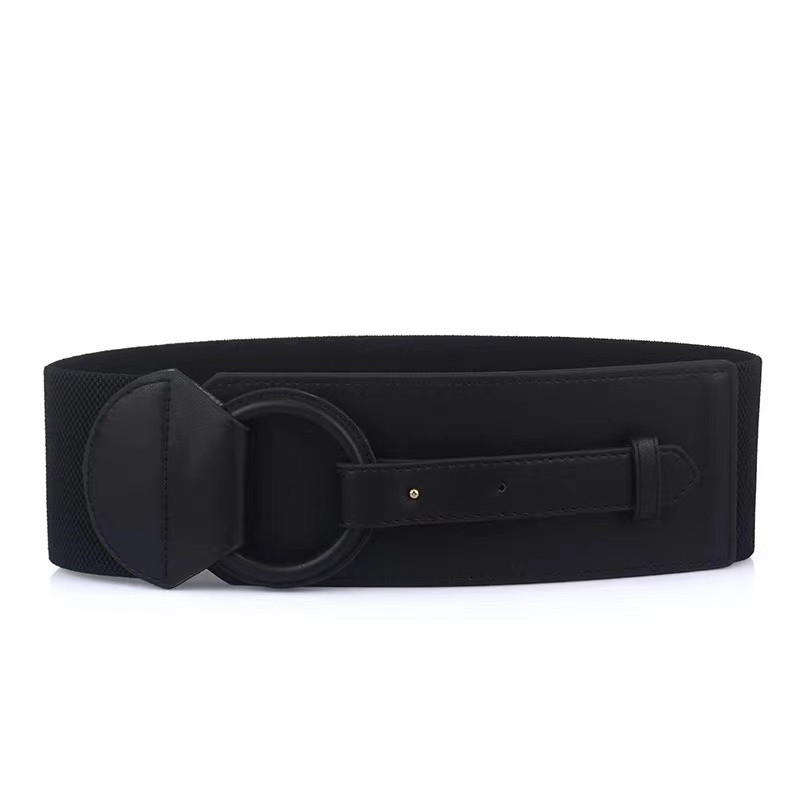 Corset din piele Pu Curea pentru femei Bandă de cauciuc Cureaua lată pentru rochii Brand de designer de lux Punk Negru Y2K Corsete Talie de toamnă