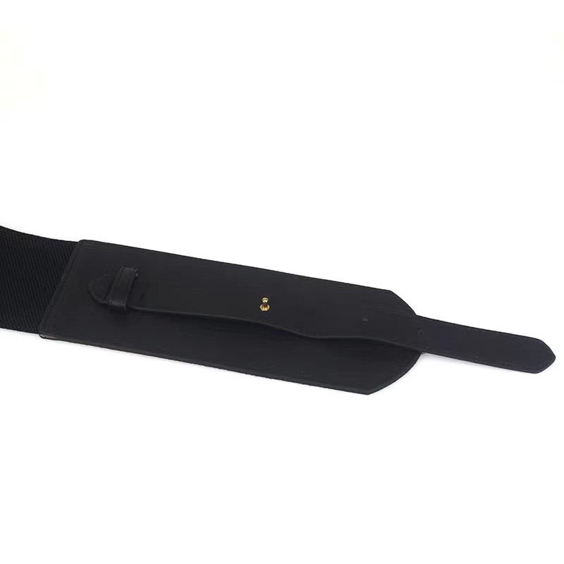 Corset din piele Pu Curea pentru femei Bandă de cauciuc Cureaua lată pentru rochii Brand de designer de lux Punk Negru Y2K Corsete Talie de toamnă