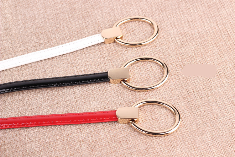 Fashion Hot Sale Lakkbőr övek Női Tömör vékony Fűző cummerubnds All-match Új igazítás Derékpántok ruhakabát Női