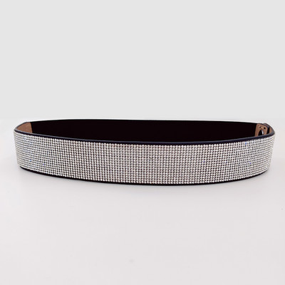 Fényes strasszból készült elasztikus fűzőöv, női derék, nagy, plusz méretű sztreccs Cummerbunds női dizájner övek kiváló minőségben