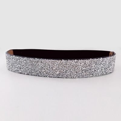 Fényes strasszból készült elasztikus fűzőöv, női derék, nagy, plusz méretű sztreccs Cummerbunds női dizájner övek kiváló minőségben