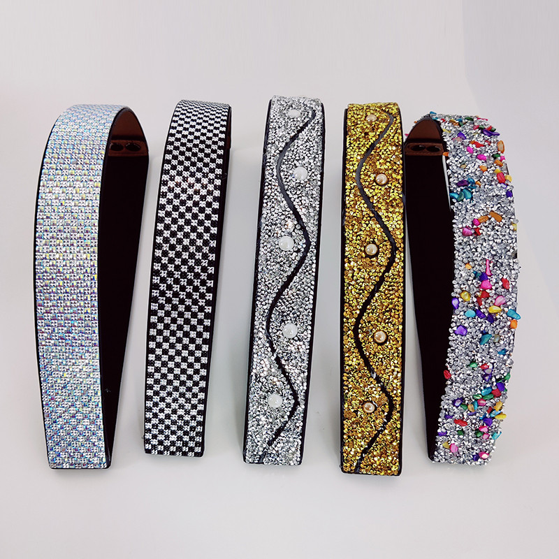 Fényes strasszból készült elasztikus fűzőöv, női derék, nagy, plusz méretű sztreccs Cummerbunds női dizájner övek kiváló minőségben