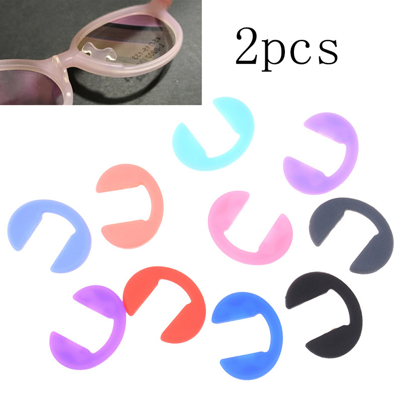 2db U-alakú csúszásgátló orrpárna szilikon ragasztópárna szemüveg napszemüveg szemüveg kiegészítők