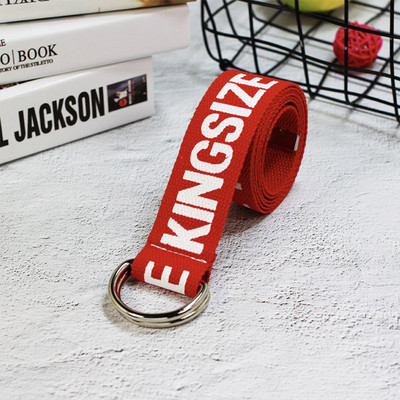 Esztétikus öv nylon vászon övek női férfiak sárga piros ceinture női divat fehér lányok fiúk aranyos harajuku kiegészítők