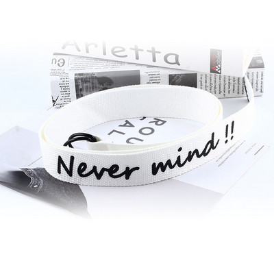 Esztétikus öv nylon vászon övek női férfiak sárga piros ceinture női divat fehér lányok fiúk aranyos harajuku kiegészítők