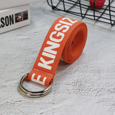 Esztétikus öv nylon vászon övek női férfiak sárga piros ceinture női divat fehér lányok fiúk aranyos harajuku kiegészítők