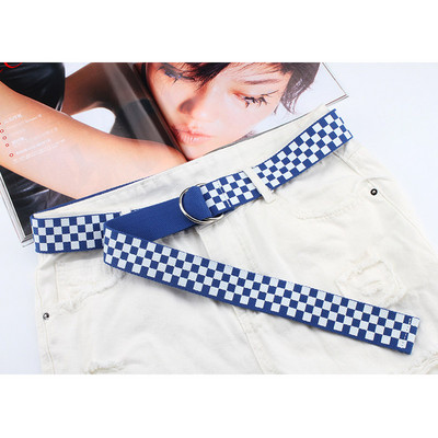 Esztétikus öv nylon vászon övek női férfiak sárga piros ceinture női divat fehér lányok fiúk aranyos harajuku kiegészítők