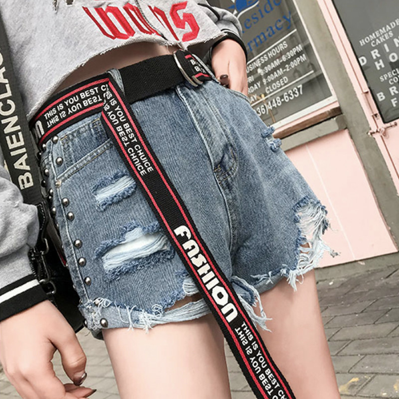 Esztétikus öv nylon vászon övek női férfiak sárga piros ceinture női divat fehér lányok fiúk aranyos harajuku kiegészítők