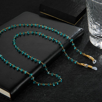 Skyrim háromszög kristálygyöngyök gyöngyökkel díszített napszemüvegek láncok női szemüvegek láncok zsinórok nyakpánt kötél szemüvegzsinór szemüvegekhez