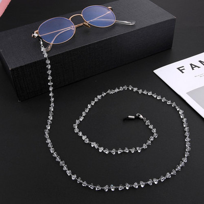 Skyrim háromszög kristálygyöngyök gyöngyökkel díszített napszemüvegek láncok női szemüvegek láncok zsinórok nyakpánt kötél szemüvegzsinór szemüvegekhez