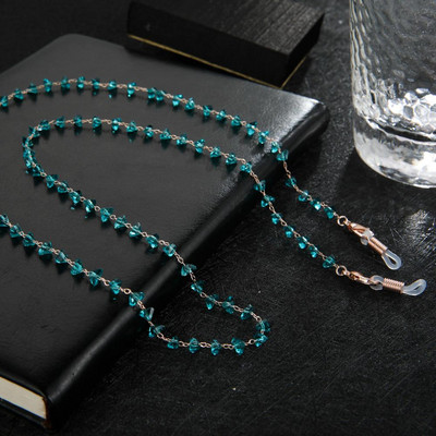 Skyrim háromszög kristálygyöngyök gyöngyökkel díszített napszemüvegek láncok női szemüvegek láncok zsinórok nyakpánt kötél szemüvegzsinór szemüvegekhez