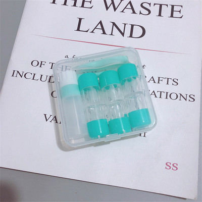 4 PC RGP kétvégű, többcsomagos kontaktlencse tok Egyszínű szépség lencse tok kontaktlencse tároló doboz ajándékba