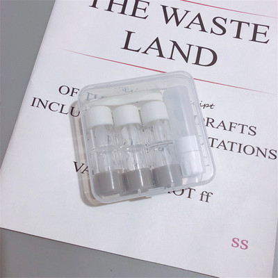 4 PC RGP kétvégű, többcsomagos kontaktlencse tok Egyszínű szépség lencse tok kontaktlencse tároló doboz ajándékba