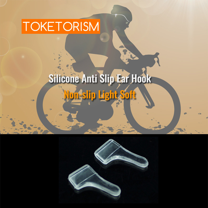 Toketorism läbipaistev silikoonist libisemisvastane kõrvakonks prillide hoidja prillide tarvikud