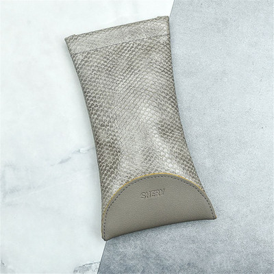 Szemüveg védőhuzat puha tasak Hordozható szemüvegdoboz szemüvegtáska PU bőr napszemüveg tok