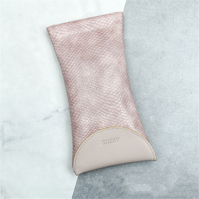 Szemüveg védőhuzat puha tasak Hordozható szemüvegdoboz szemüvegtáska PU bőr napszemüveg tok