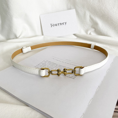 Remen za žene Novi podesivi ženski remeni za haljine od PU kože Remen zlatne kopče Fini ženski remeni Damski dodaci za odijela