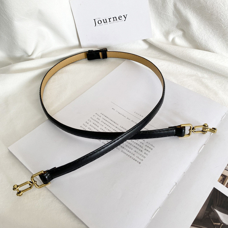 Remen za žene Novi podesivi ženski remeni za haljine od PU kože Remen zlatne kopče Fini ženski remeni Damski dodaci za odijela