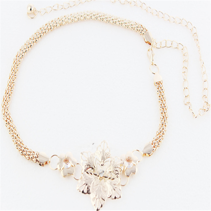 Ženski dizajnerski cvjetovi Zlatni pojas s lancem oko struka Ženska haljina Metalni zlatni pojas za sunčanje Modni ženski luksuzni pojasevi