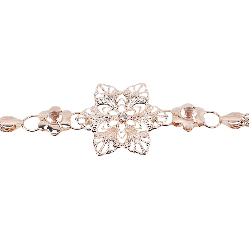 Ženski dizajnerski cvjetovi Zlatni pojas s lancem oko struka Ženska haljina Metalni zlatni pojas za sunčanje Modni ženski luksuzni pojasevi