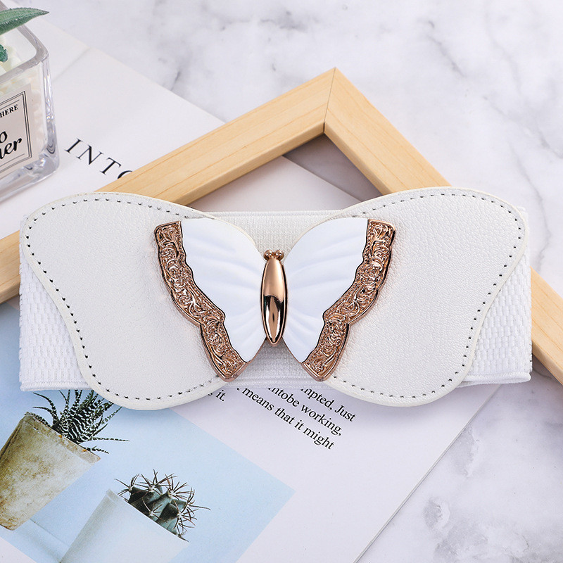 2023. Modni ženski elastični široki pojas s metalnom kopčom Novi ukrasni remeni za haljine Dizajnerski remen za žene Luksuzni remen Ženski novi