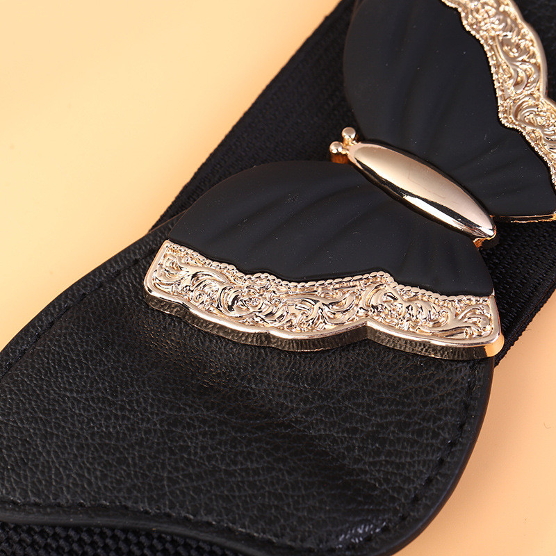 2023. Modni ženski elastični široki pojas s metalnom kopčom Novi ukrasni remeni za haljine Dizajnerski remen za žene Luksuzni remen Ženski novi