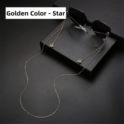 2022 m. Fahion pakabinamas akinių dirželis skaitymo akiniai Kabanti grandinėlė Madingi akiniai nuo saulės akinių laikiklis kaklo virvelė metalinė grandinėlė