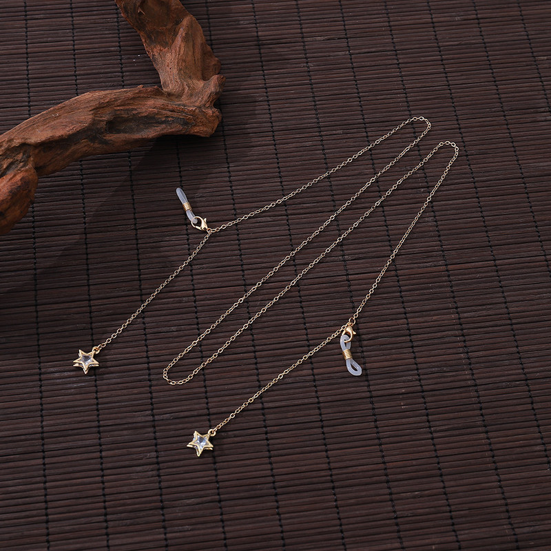 2022 m. Fahion pakabinamas akinių dirželis skaitymo akiniai Kabanti grandinėlė Madingi akiniai nuo saulės akinių laikiklis kaklo virvelė metalinė grandinėlė