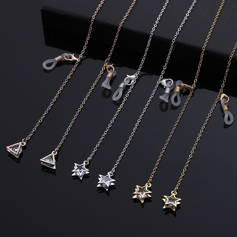 2022 m. Fahion pakabinamas akinių dirželis skaitymo akiniai Kabanti grandinėlė Madingi akiniai nuo saulės akinių laikiklis kaklo virvelė metalinė grandinėlė