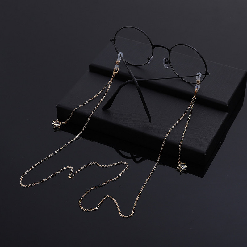 2022 m. Fahion pakabinamas akinių dirželis skaitymo akiniai Kabanti grandinėlė Madingi akiniai nuo saulės akinių laikiklis kaklo virvelė metalinė grandinėlė