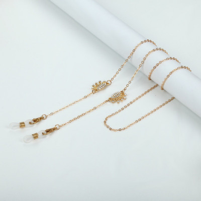 Mados perlai akinių laikikliai lapai akinių grandinėlės metalinės akinių grandinėlės skaitymo akiniai dirželiai akinių priedai Dovana