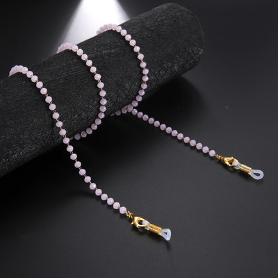 Teamer Sunčane naočale Lanci crne kristalne perle Ogrlica s naočalama Metalna užad Vješalica Maska Naočale Ogrlica Nakit Poklon