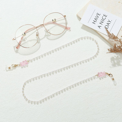 Jelly Bear szemüvegek lánctartó gyöngyutánzat gyöngyös divatos női alkalmi napszemüvegek kiegészítő nyaklánc ajándék maszk akasztó kötél