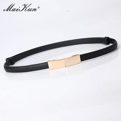 Maikun uus tume nahast reguleeritav vöö naistele universaalne kleit kampsun, kaunistus naiste väikesed vööd