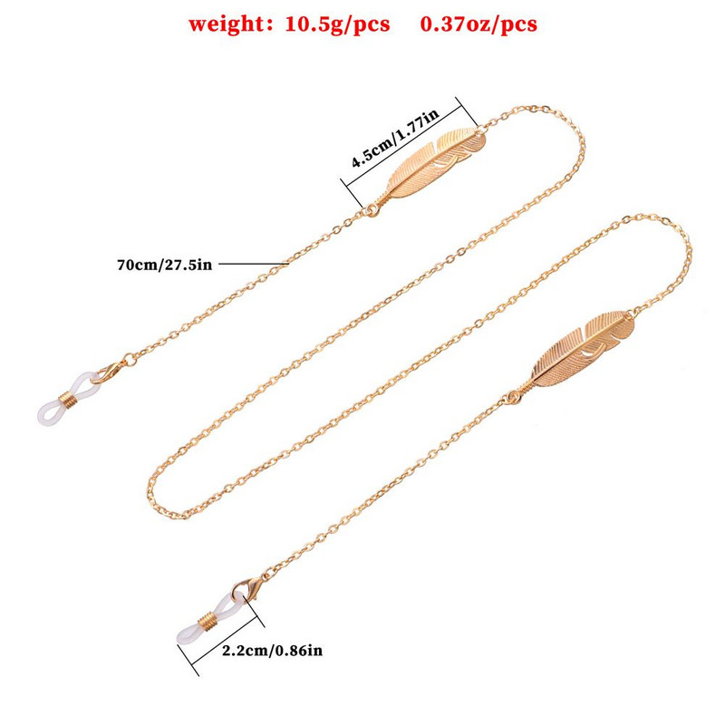 Μόδα Γυαλιά Οράσεως Αλυσίδα με Σταυρό Και Φτερό Κρεμαστό Γυναικεία Μεταλλικά Κορδόνια Γυαλιά ηλίου Θήκες Γυαλιών Γυαλιά Θήκη Ακουστικών Κορδόνι