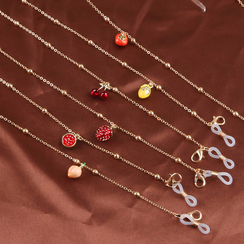 Sunčane naočale Maskirni lančići za žene Slatki voćni privjesak Lanci za naočale Uzica Staklo 2021. Novi modni nakit Veleprodajni darovi