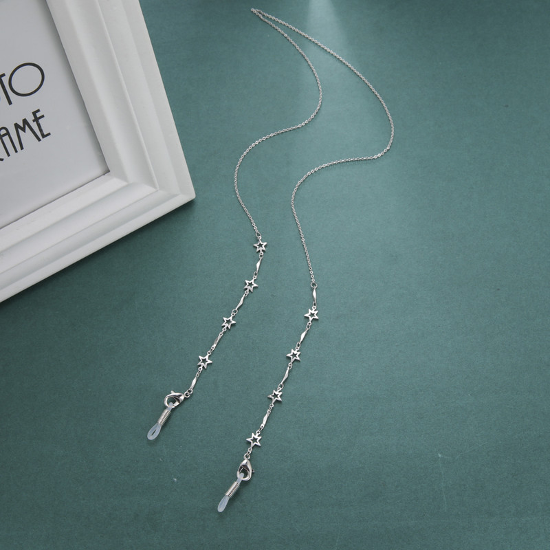 Teamer Fashion Päikeseprillide Kett Naiste Tähtede Prillid Ketid Metallmaski Ketid Hoidik Kaelakee Prillide Aksessuaarid Pael Pael Köis