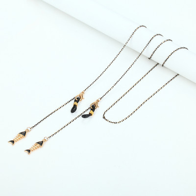 73 cm fekete arany maszk szemüveglánc női macska hold csillag korona medál napszemüveg láncok csúszásgátló lógó nyak szemüveg pántok