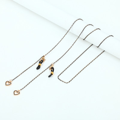 73 cm fekete arany maszk szemüveglánc női macska hold csillag korona medál napszemüveg láncok csúszásgátló lógó nyak szemüveg pántok